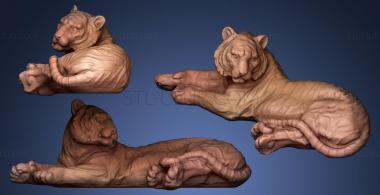 3D мадэль Бенгальский тигр (STL)